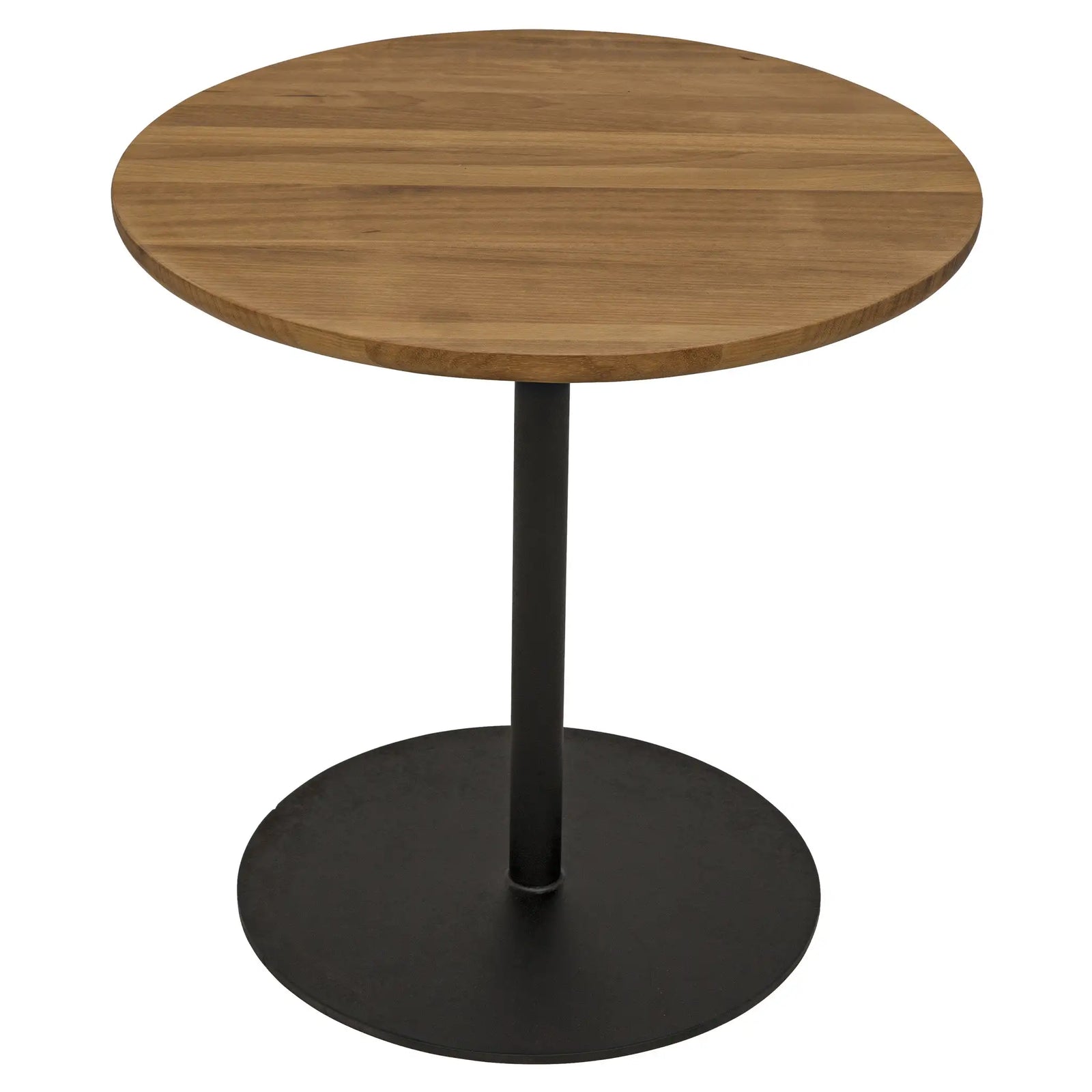 Ford Small Side Table, Gold Teak with Iron Base