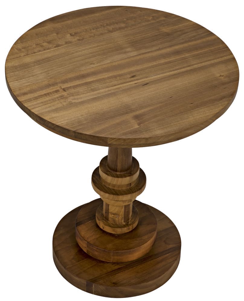 Comodo Side Table, Gold Teak