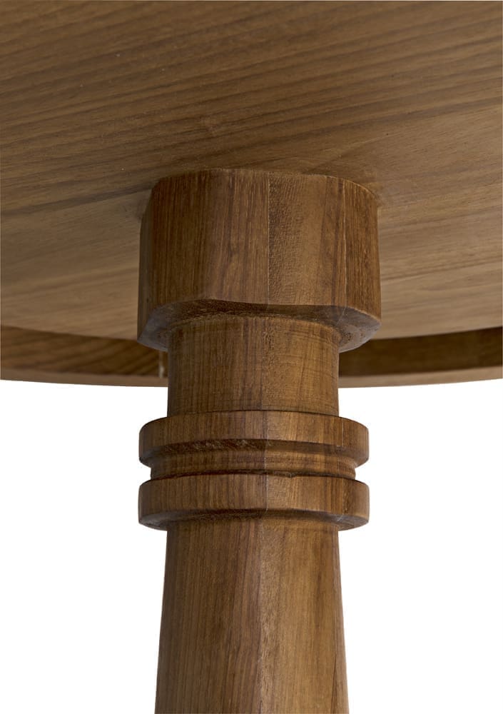 Comodo Side Table, Gold Teak