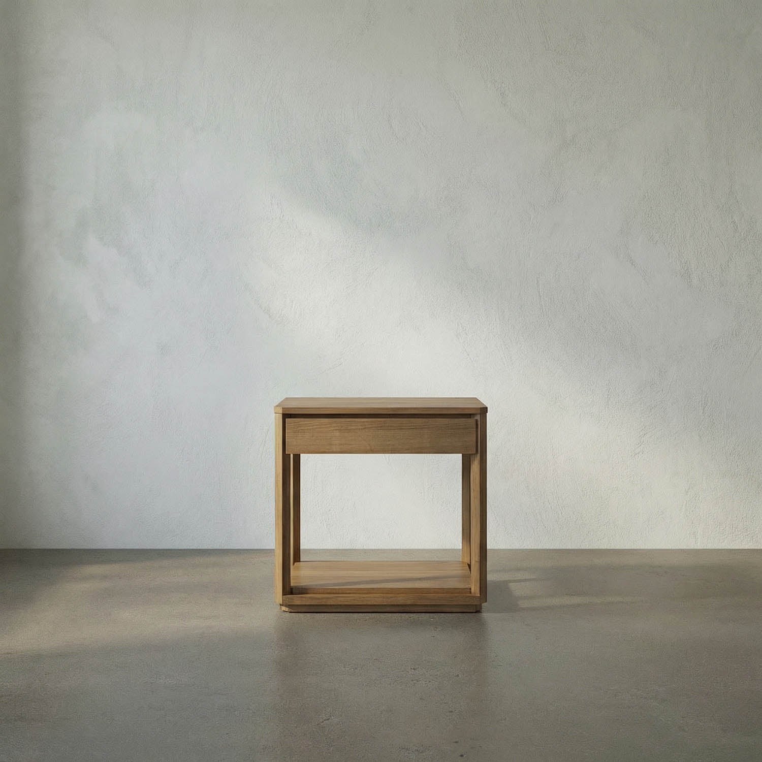 SL11 Side Table, Gold Teak by Noir