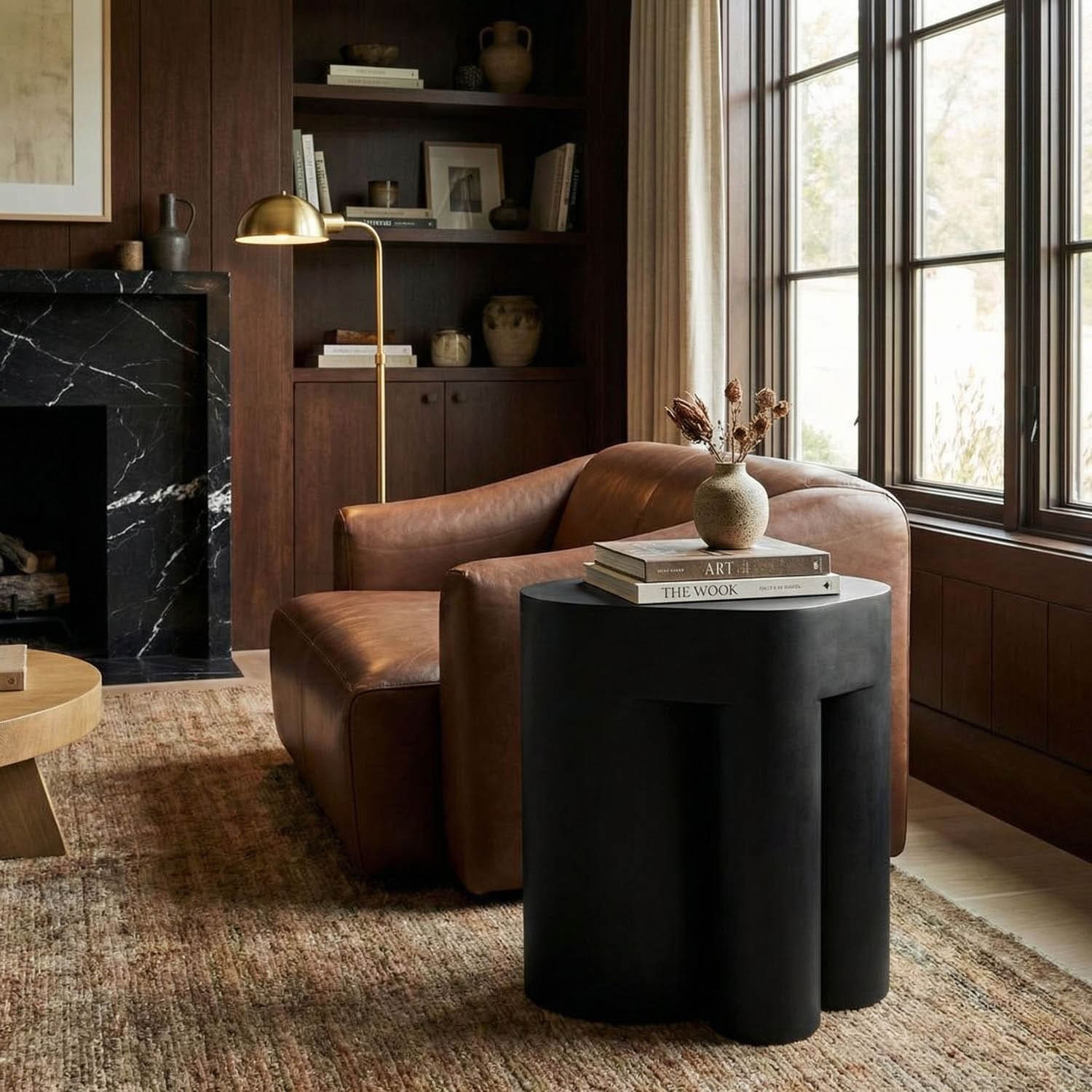 Blair Side Table, Black Iron