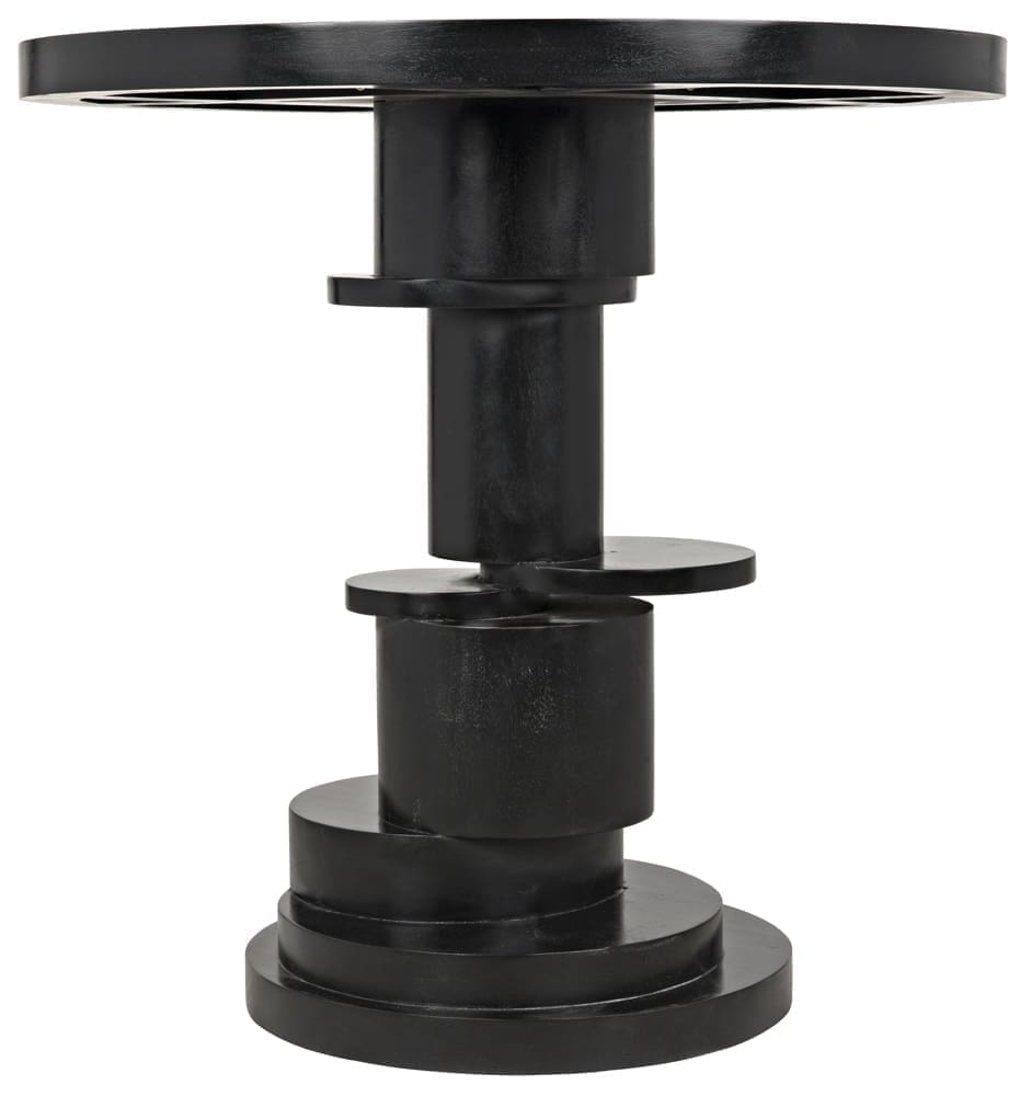 Hugo Side Table, Hand Rubbed Black