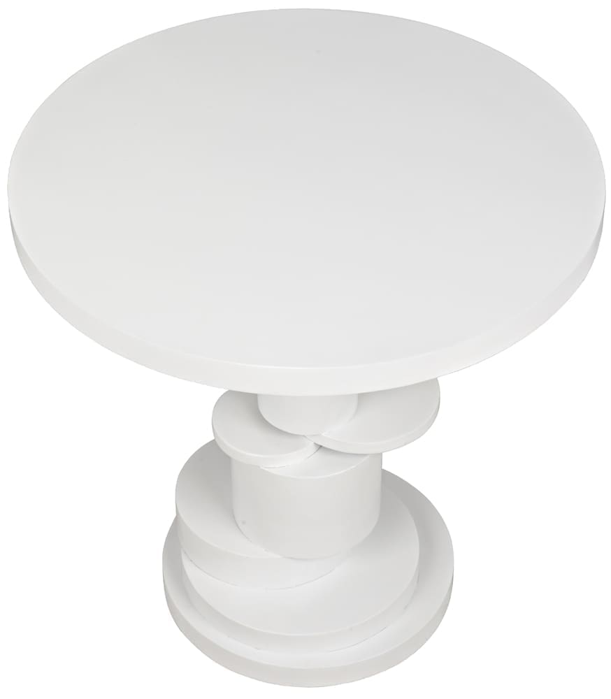 Hugo Side Table, Solid White