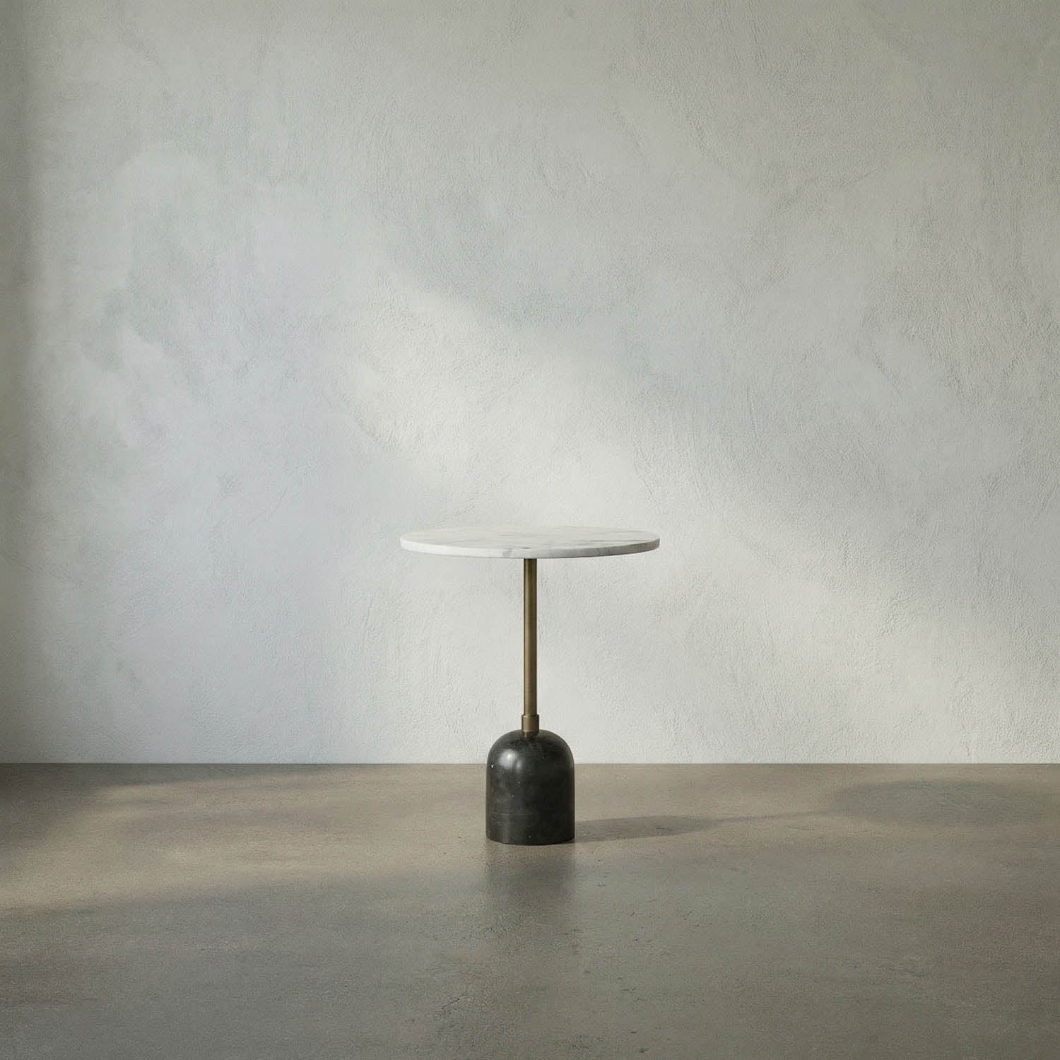 Shantu Side Table with Stone Top by Noir