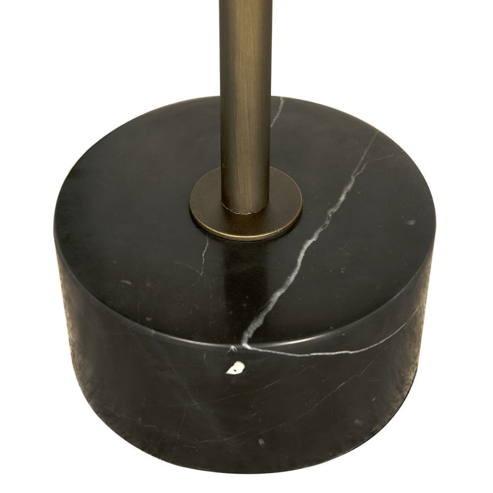 Santosha Side Table with Stone Top