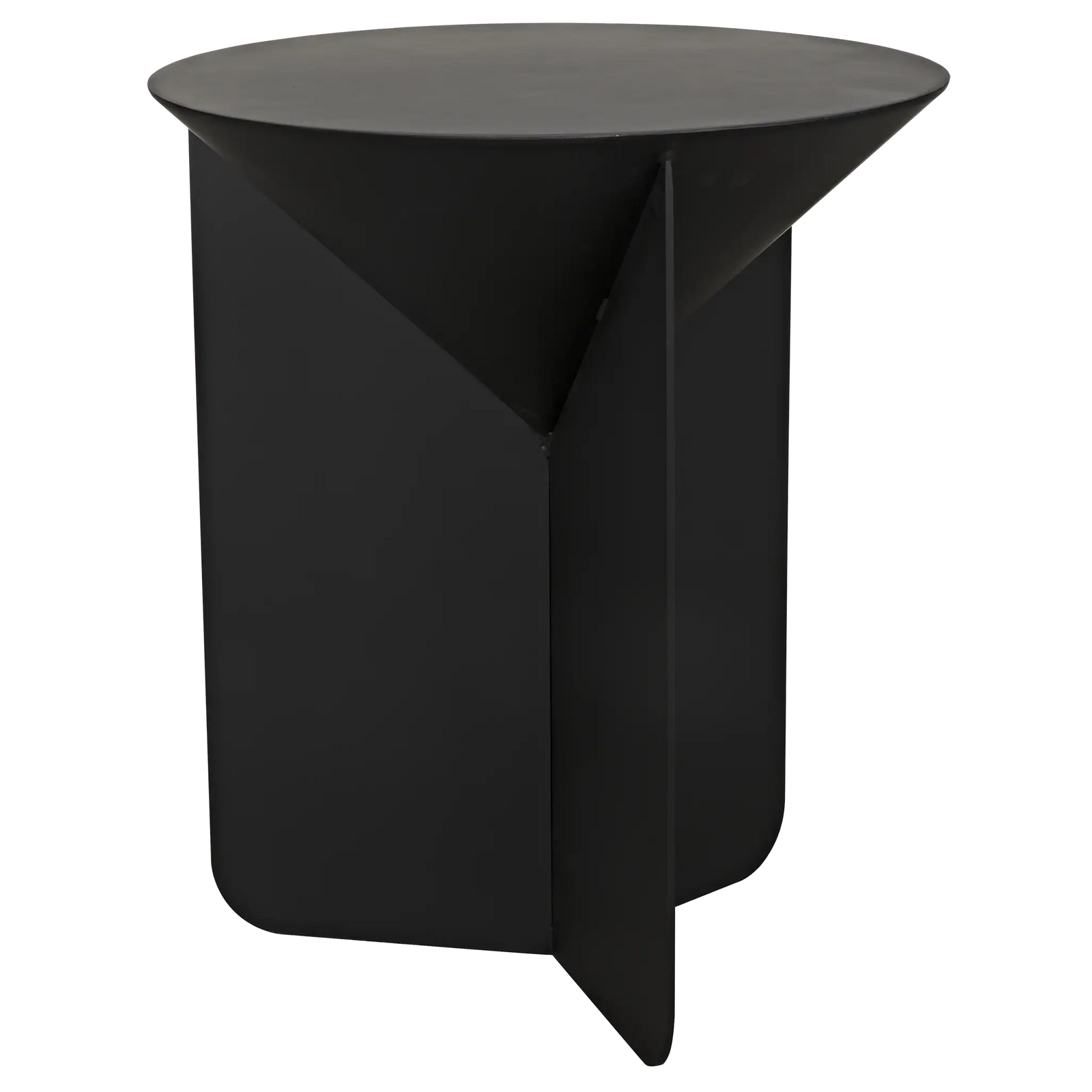 Lora Side Table, Black Iron