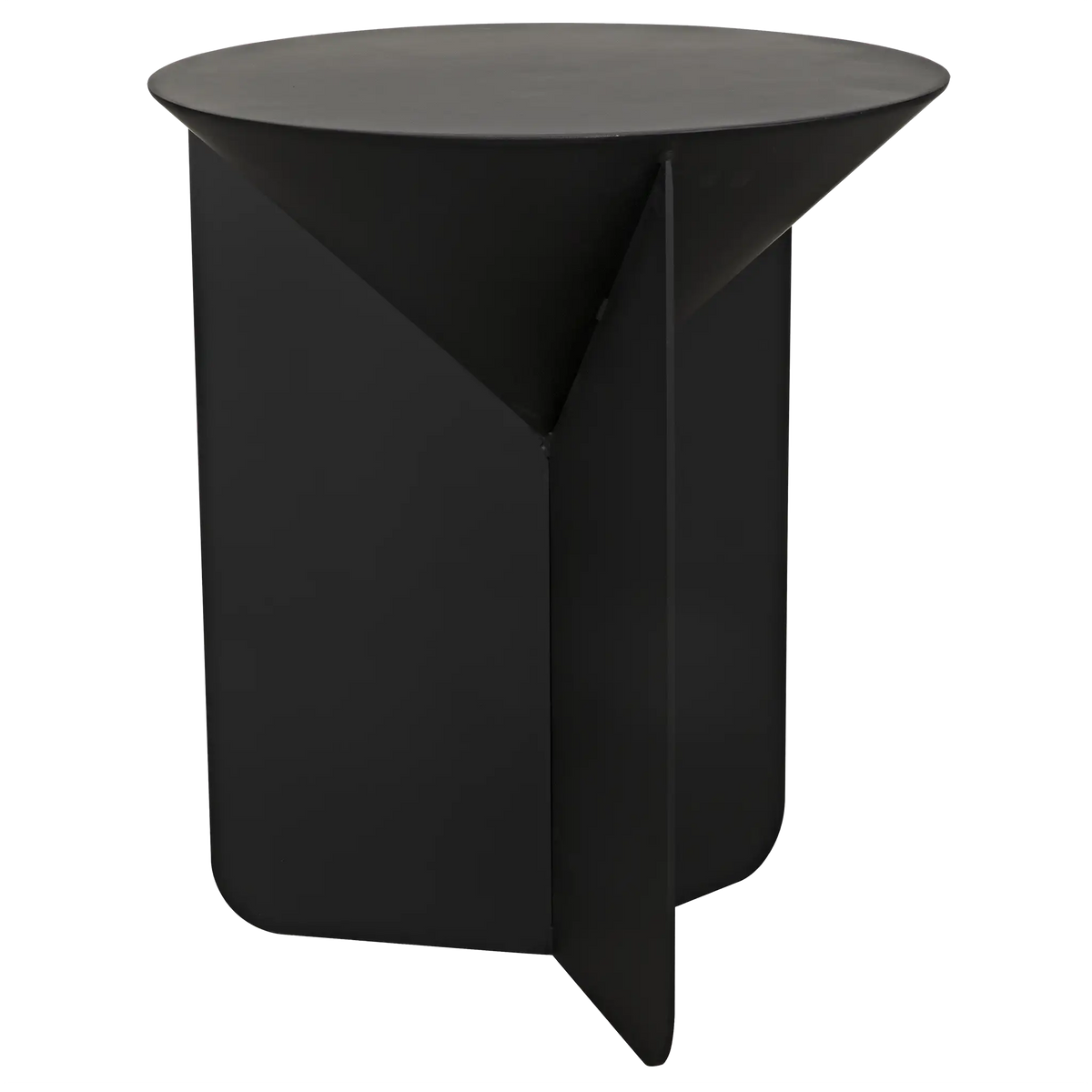 Lora Side Table, Black Iron