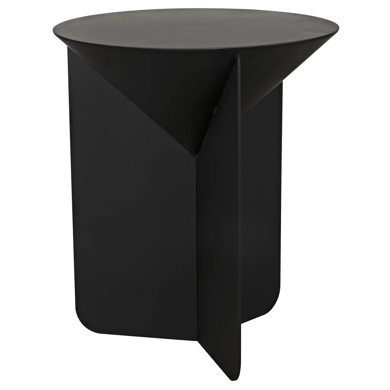 Lora Side Table, Black Iron