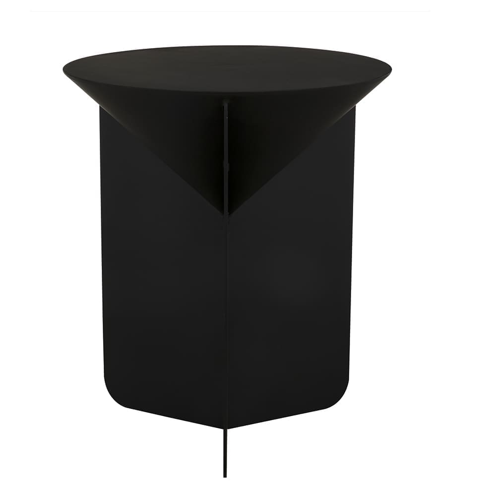 Lora Side Table, Black Iron