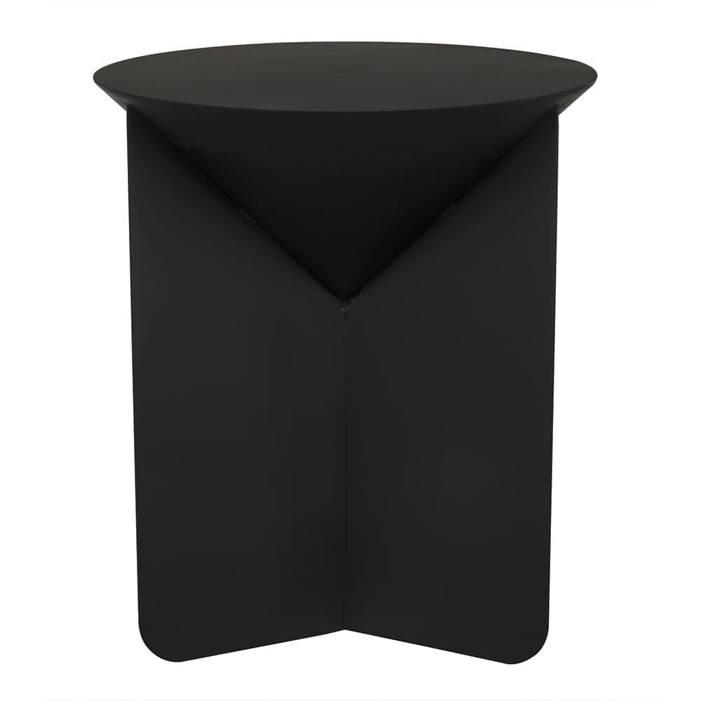 Lora Side Table, Black Iron