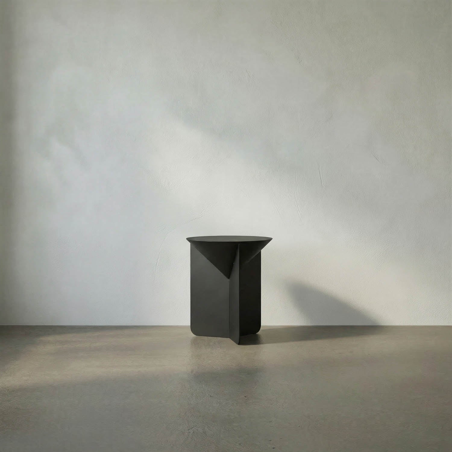 Lora Side Table, Black Iron by Noir