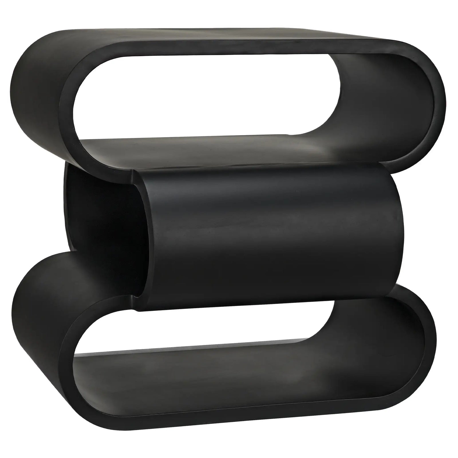 Nada Side Table, Black Iron