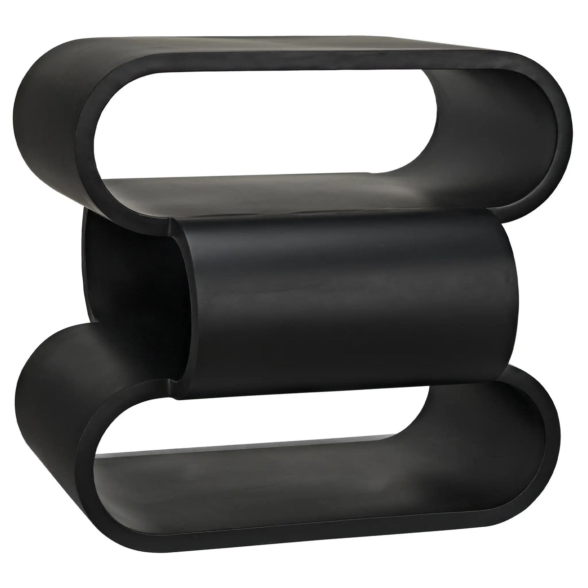 Nada Side Table, Black Iron