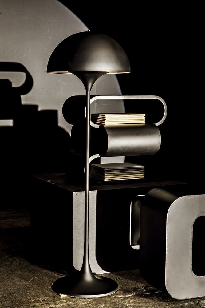 Nada Side Table, Black Iron