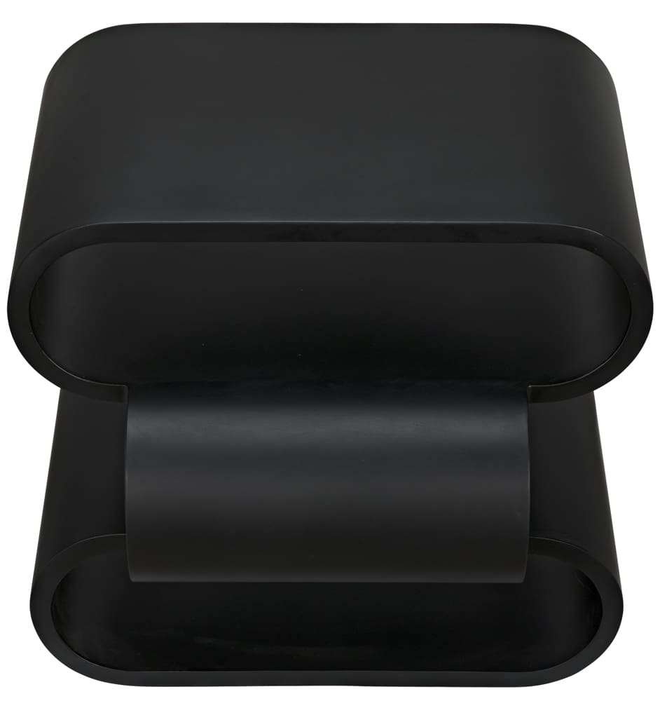 Nada Side Table, Black Iron