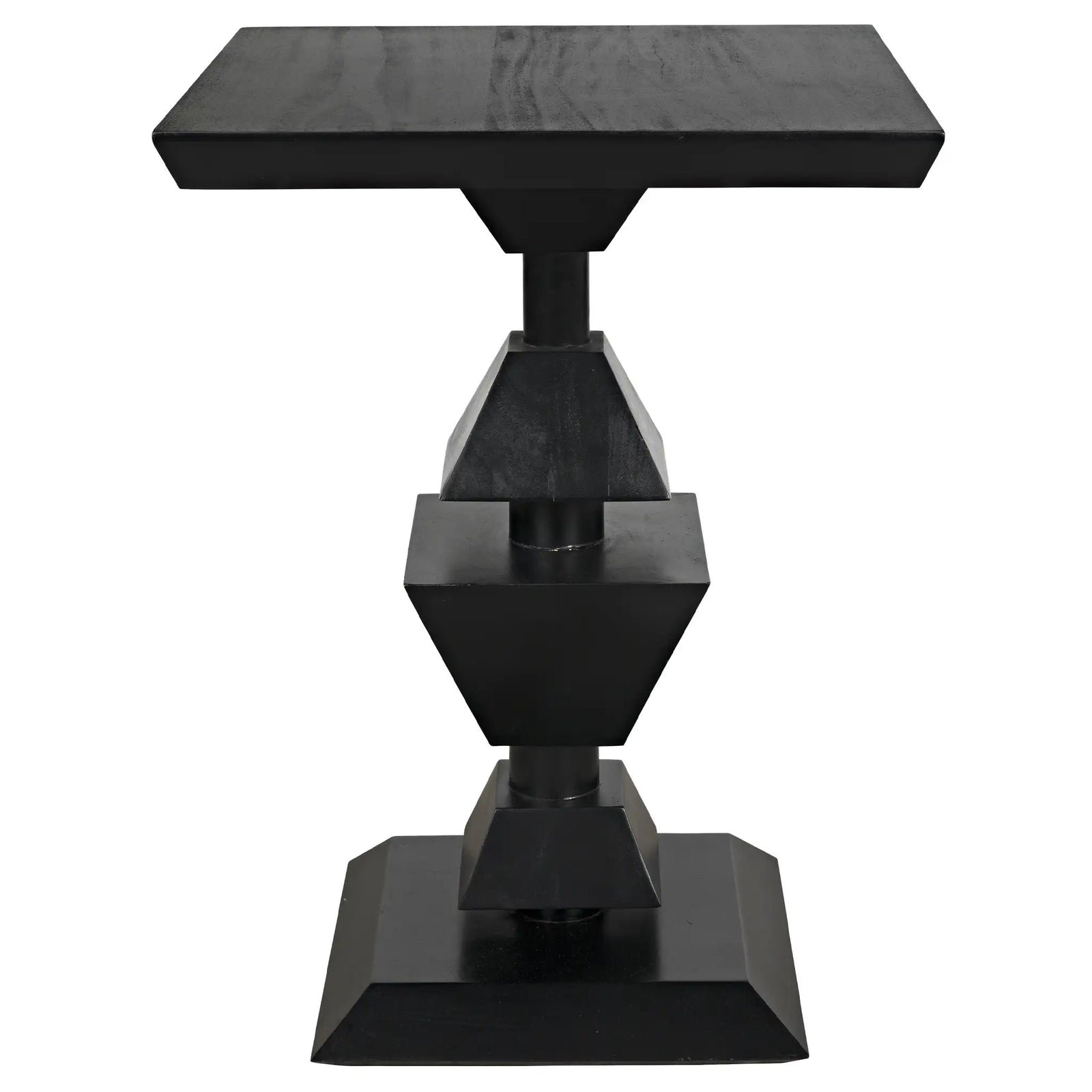 Majesty Side Table, Hand Rubbed Black