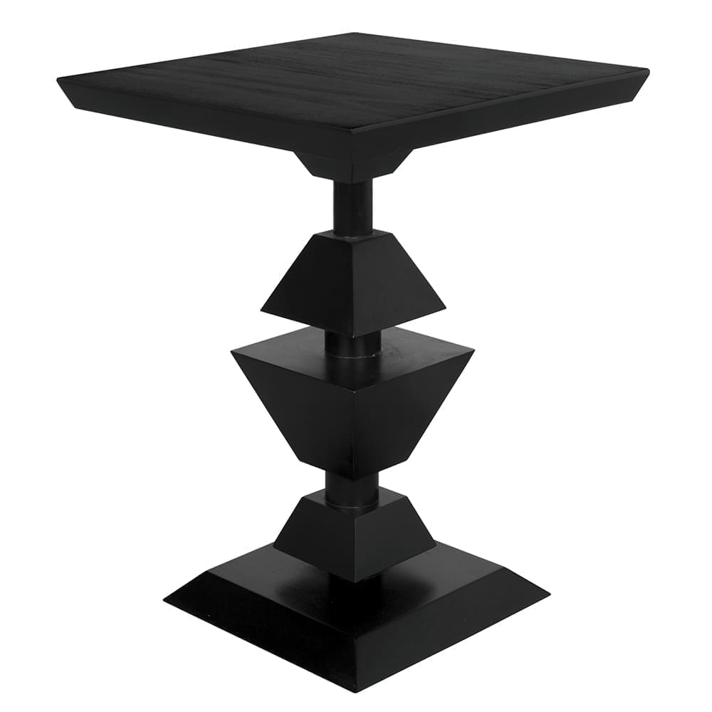 Majesty Side Table, Hand Rubbed Black