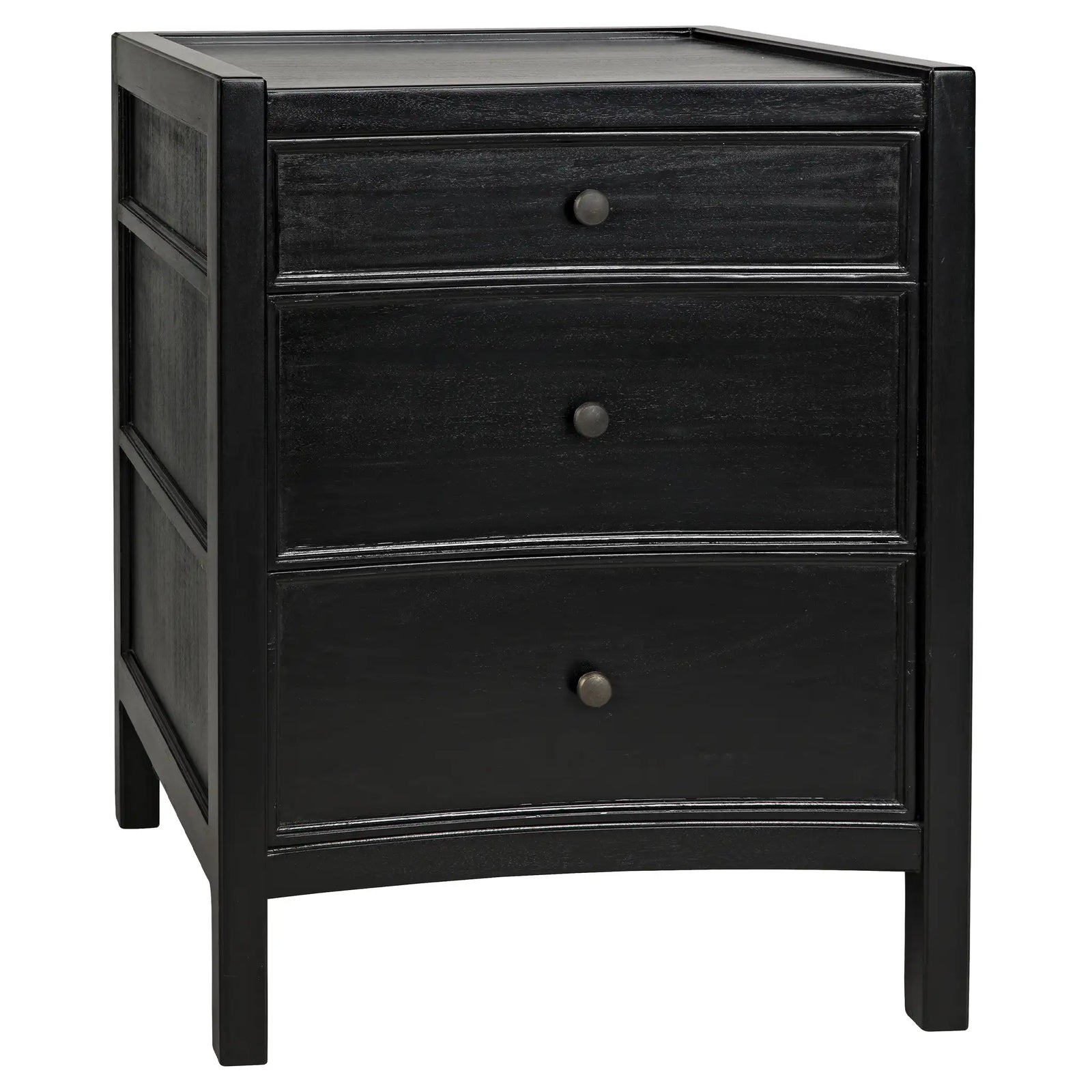 Hampton Night Stand 24″, Hand Rubbed Black