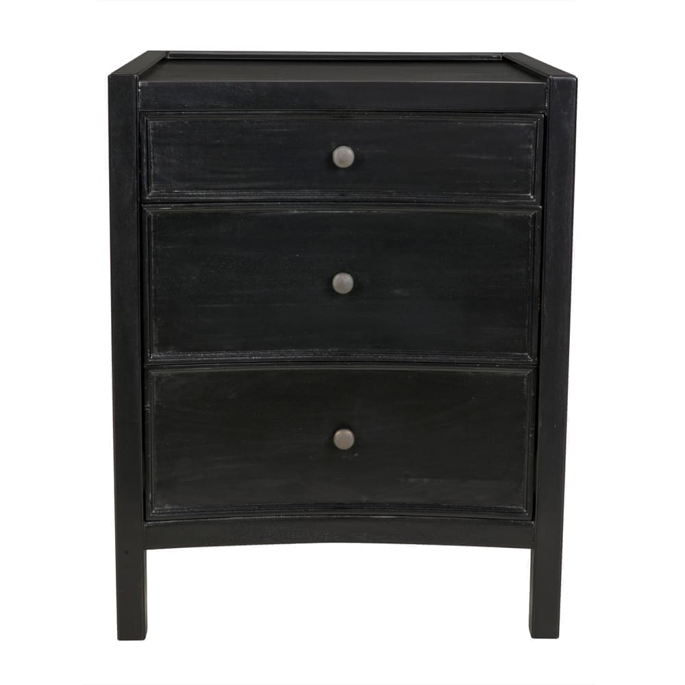 Hampton Night Stand 24″, Hand Rubbed Black