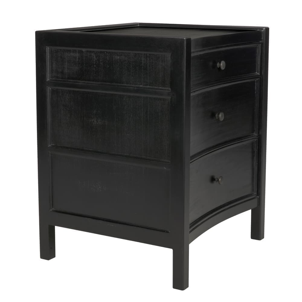 Hampton Night Stand 24″, Hand Rubbed Black