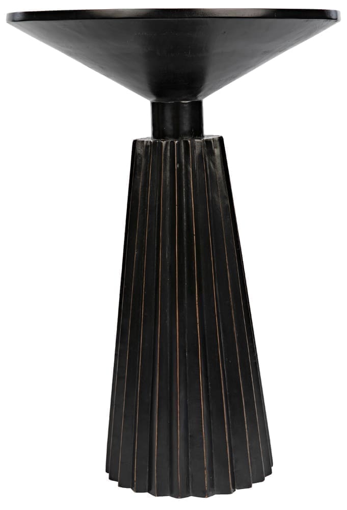 Orson Side Table, Hand Rubbed Black