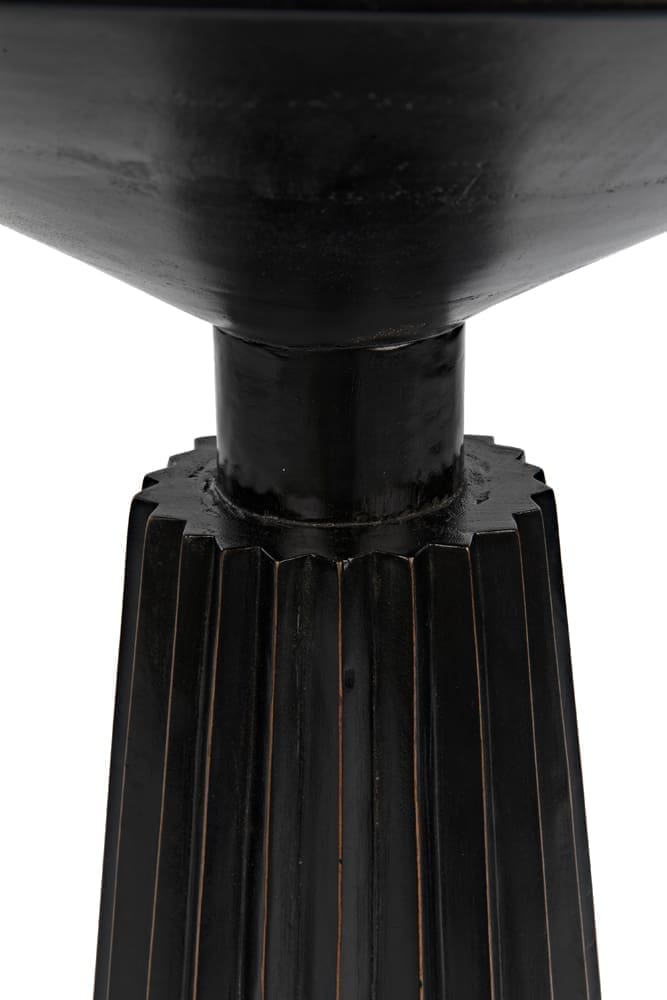 Orson Side Table, Hand Rubbed Black