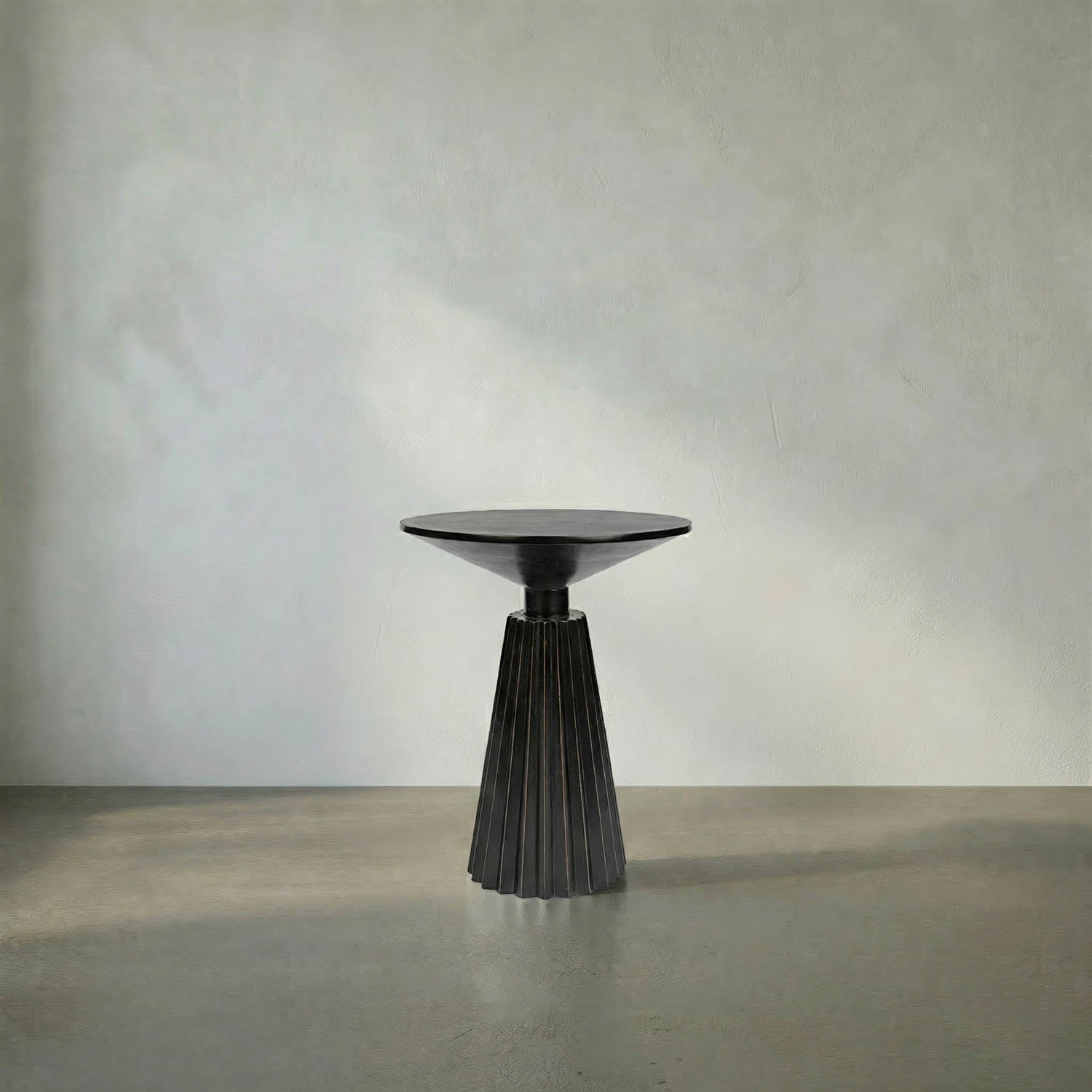 Orson Side Table, Hand Rubbed Black by Noir