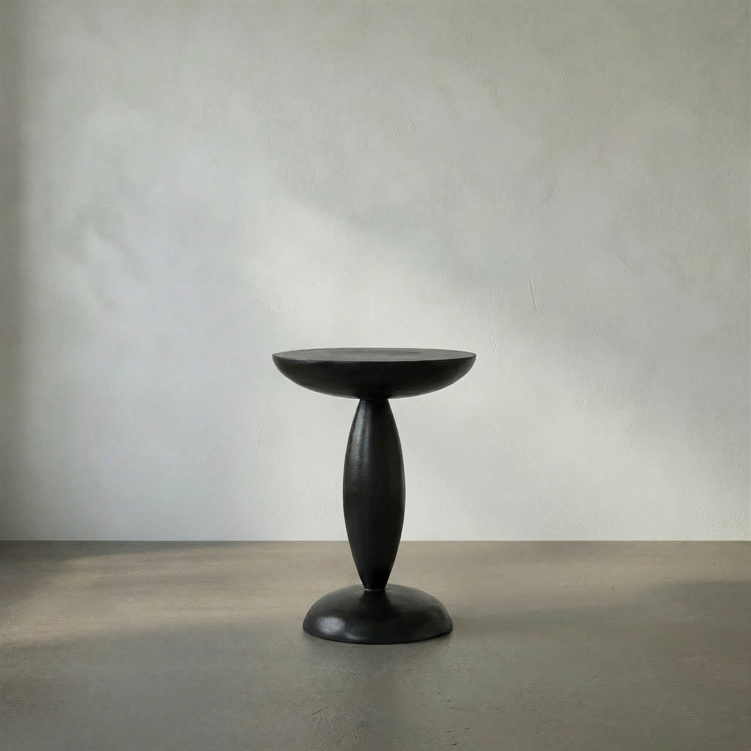 Adonis Side Table, Hand Rubbed Black by Noir