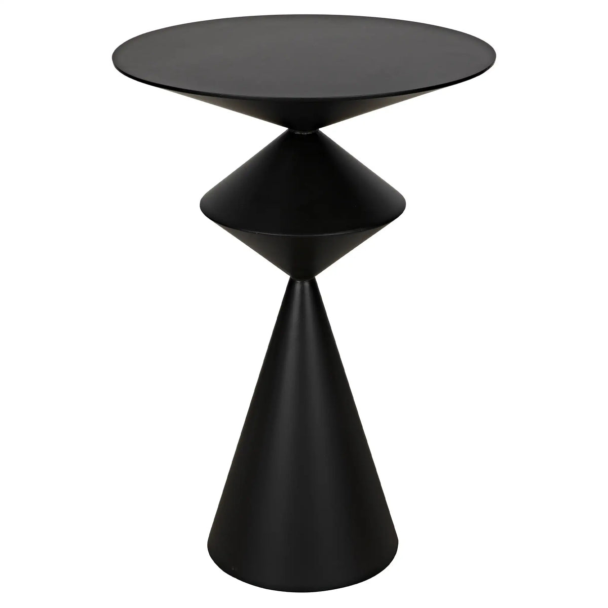 Zasa Side Table, Black Iron