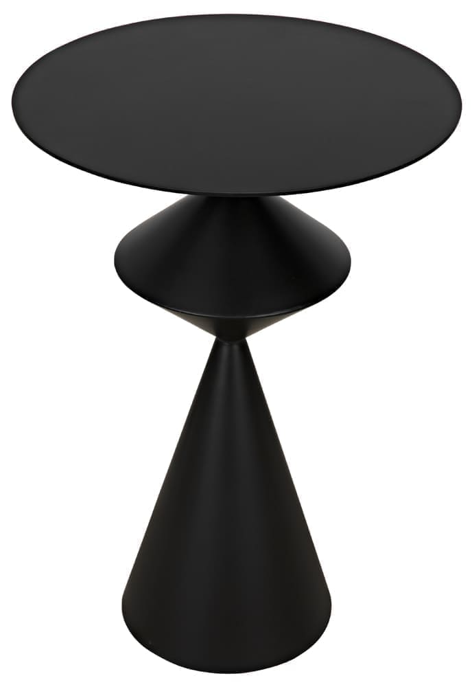 Zasa Side Table, Black Iron
