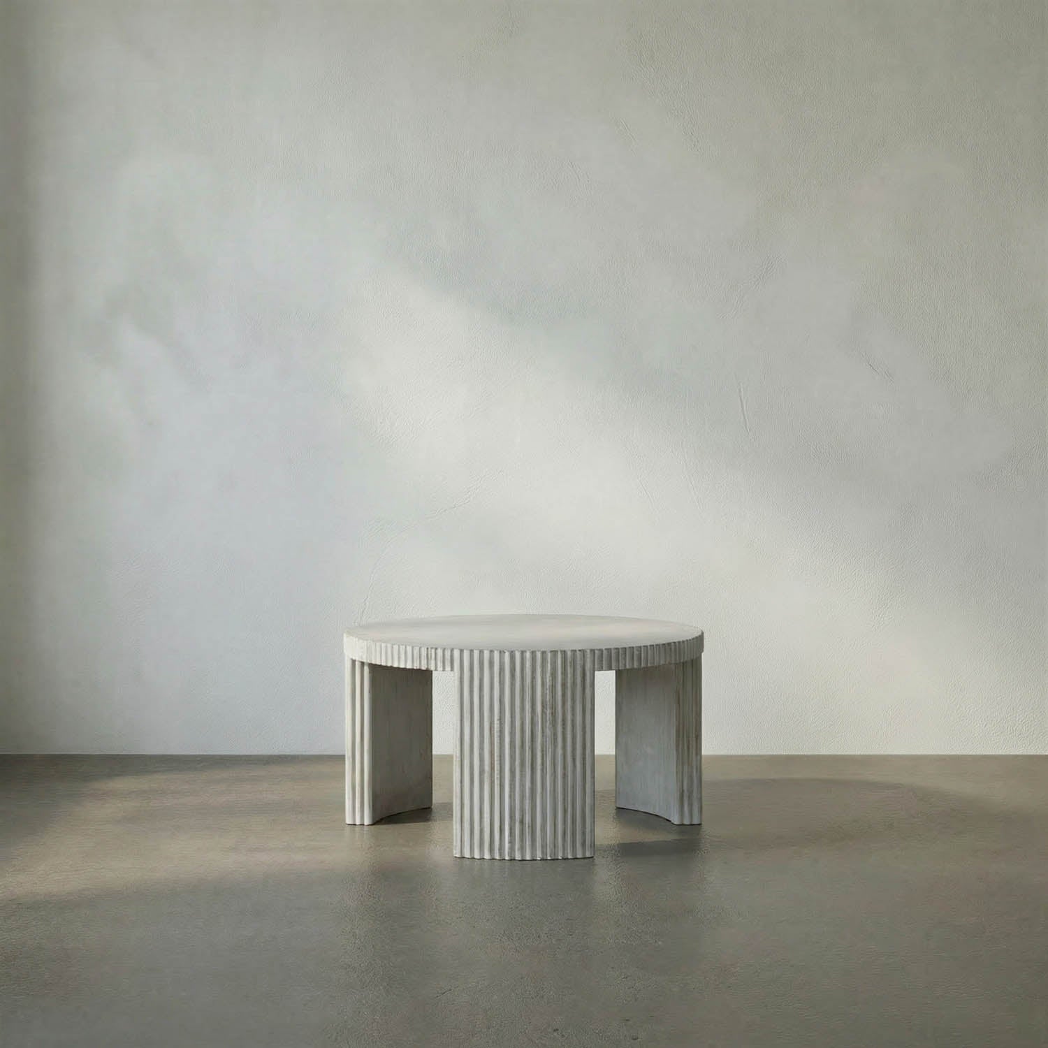Jgor Side/Coffee Table, White Wash by Noir
