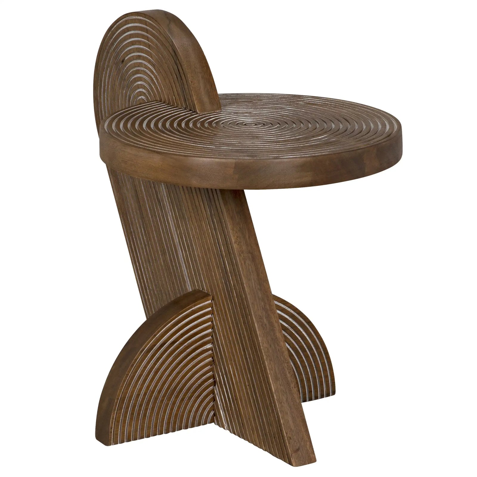 Saturn Side Table, Dark Walnut