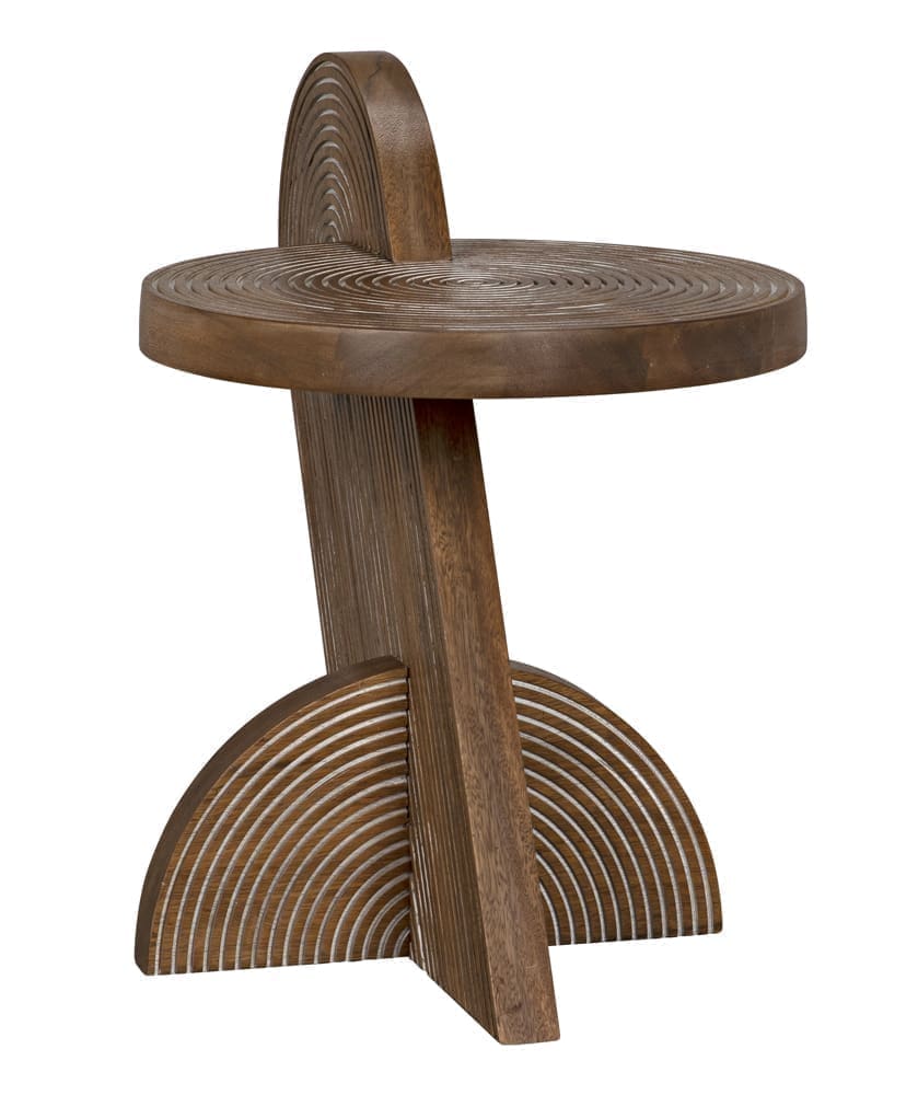 Saturn Side Table, Dark Walnut