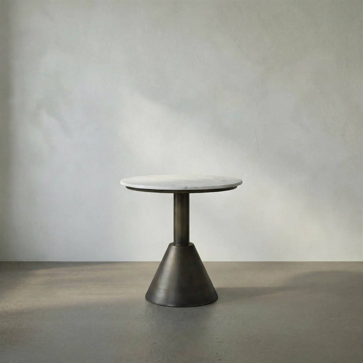 Joseph Side Table, Aged Brass by Noir