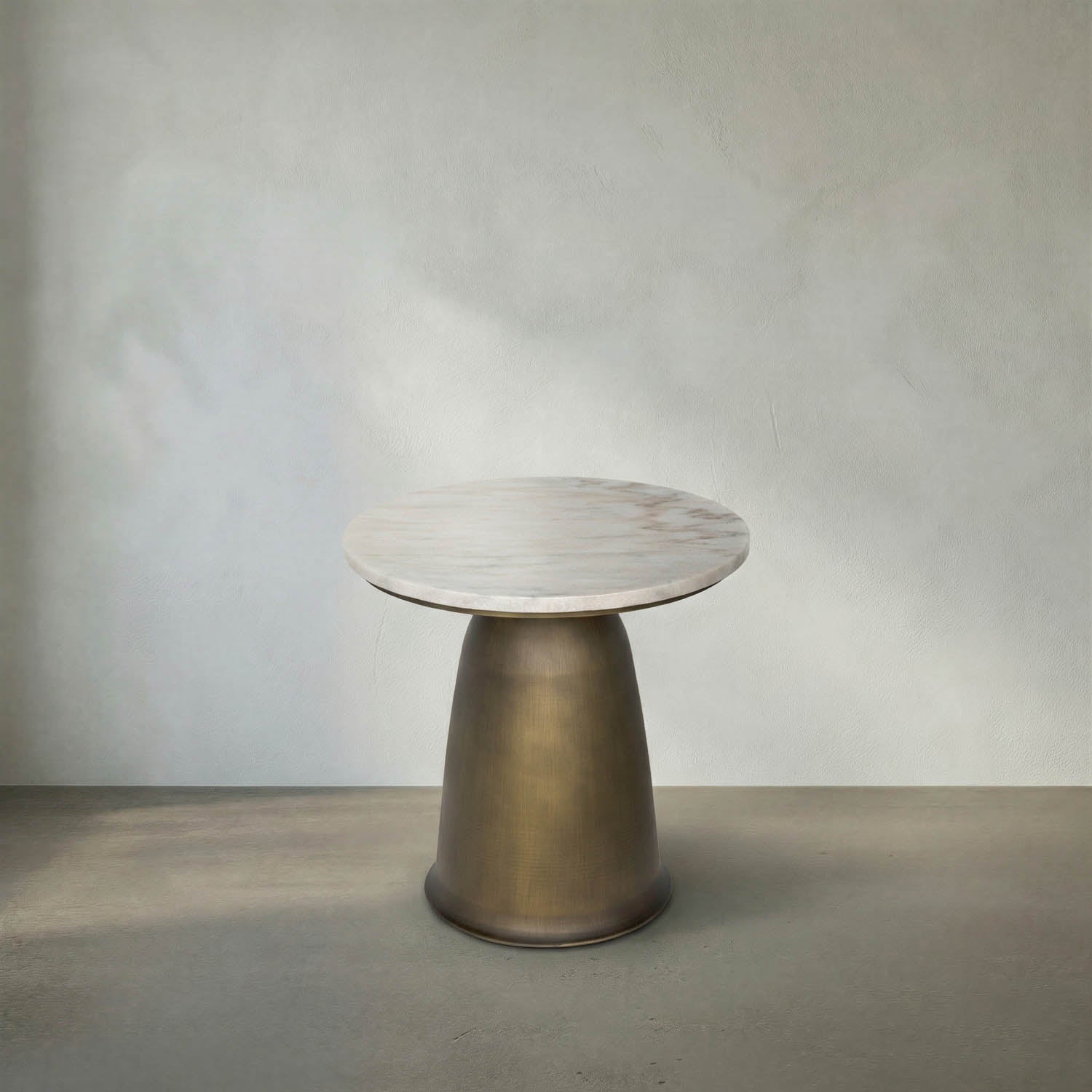 Aiden Side Table, Aged Brass by Noir