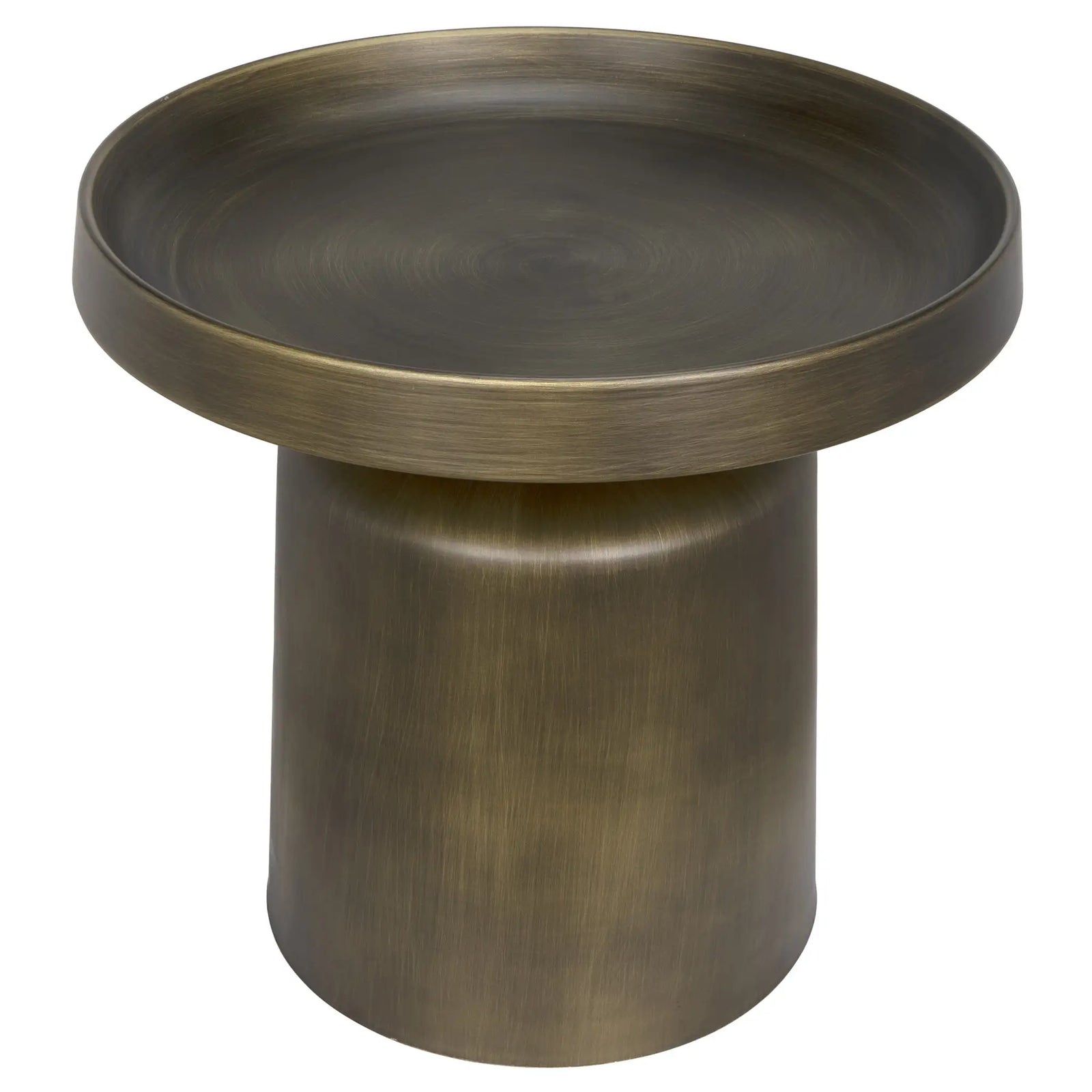 Lee Side Table, Aged Brass