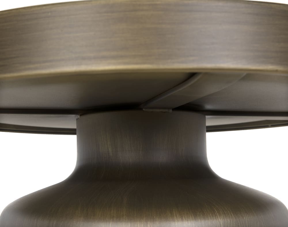 Lee Side Table, Aged Brass