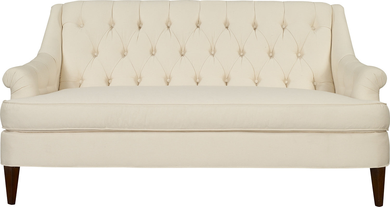 MARLER TUFTED APARTMENT SOFA in Mahogany Solids - Hickory Chair