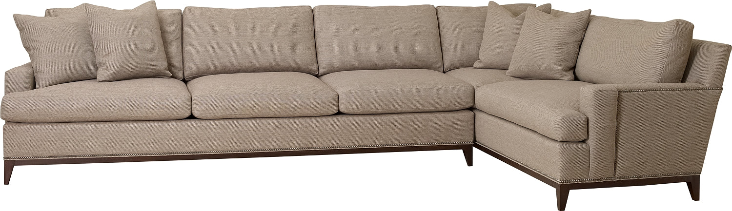 9TH STREET SECTIONAL RAF CORNER UNIT M2M in Mahogany Solids - Hickory Chair