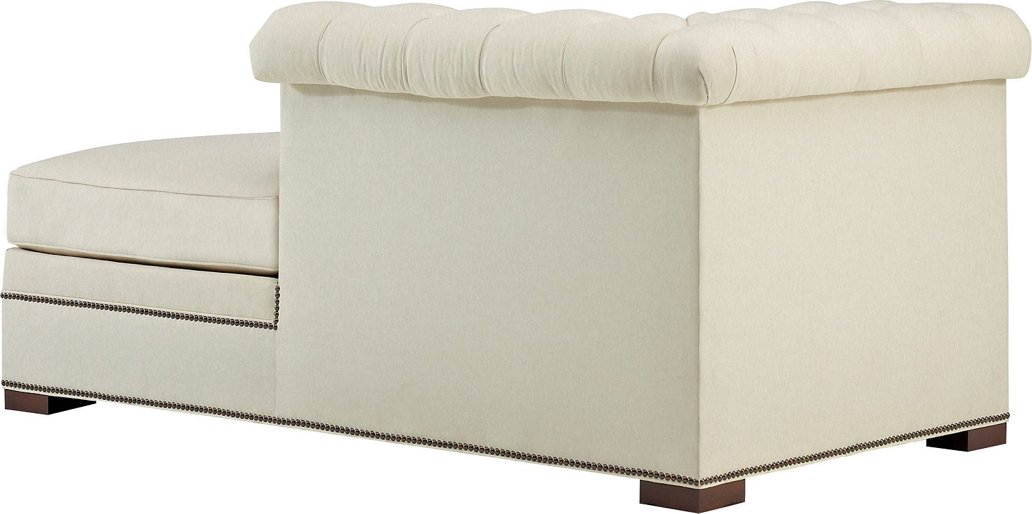 KENT TUFTED SECTIONAL RAF CHAISE in Mahogany Solids - Hickory Chair