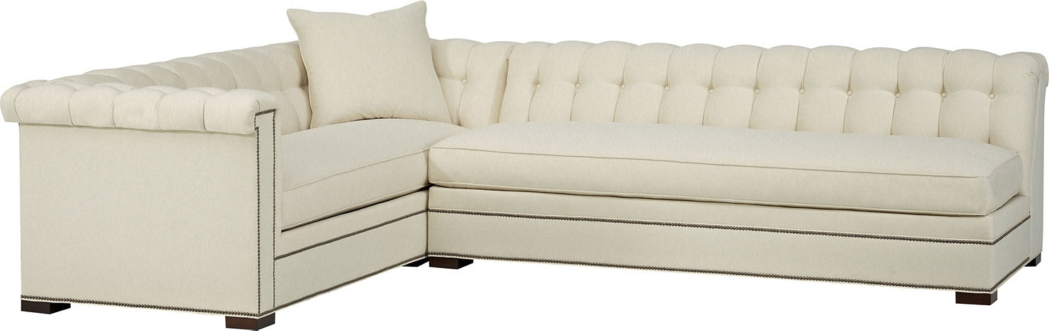 KENT SECTIONAL ARMLESS M2M in Mahogany Solids - Hickory Chair