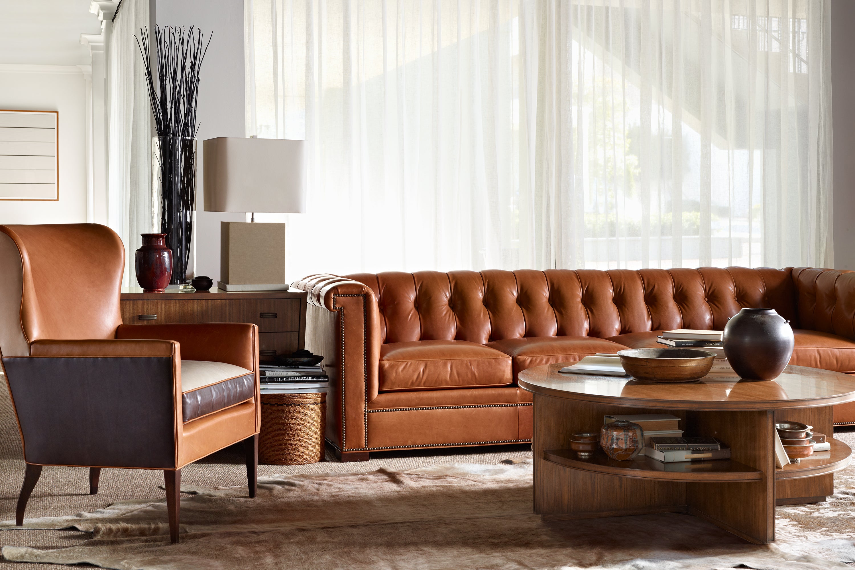 KENT SECTIONAL ARMLESS M2M in Mahogany Solids - Hickory Chair