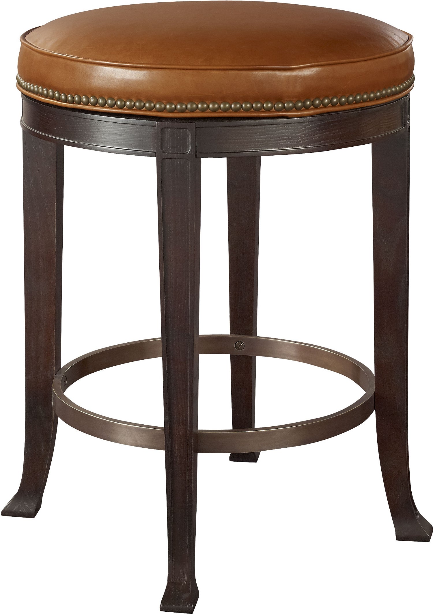 NEWBURY SWIVEL BACKLESS COUNTER STOOL