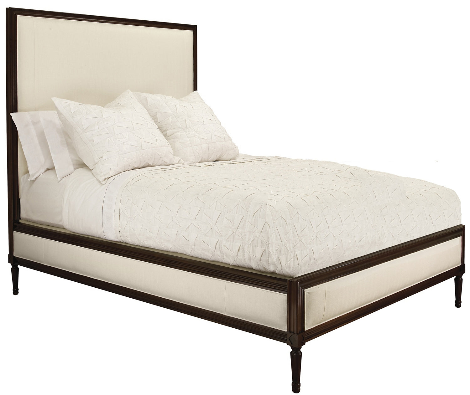 Candler Queen Bed, Low Footboard in Maple Solids - Hickory Chair