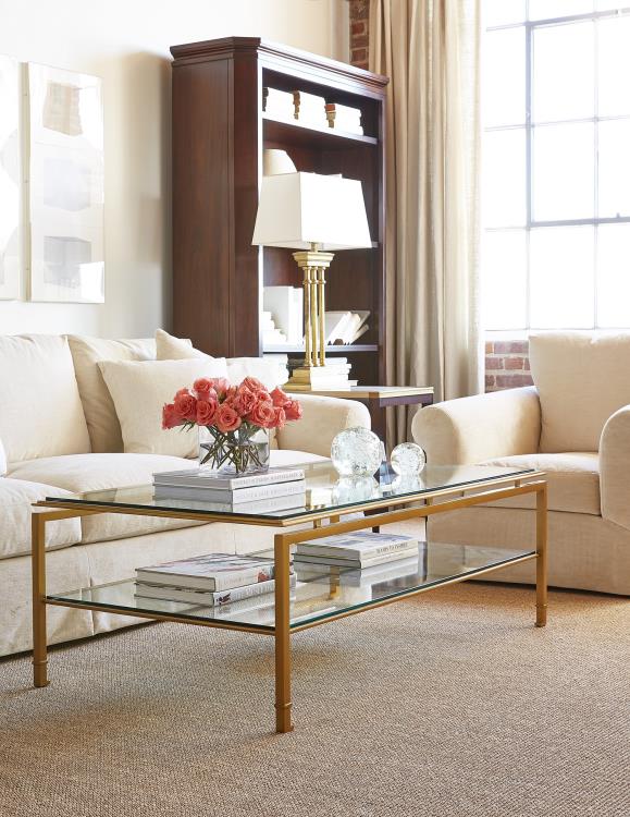 Montpelier Cocktail Table With Glass Top