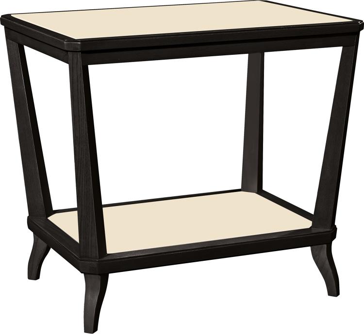 Rye Rectangular Side Table-Mahogany