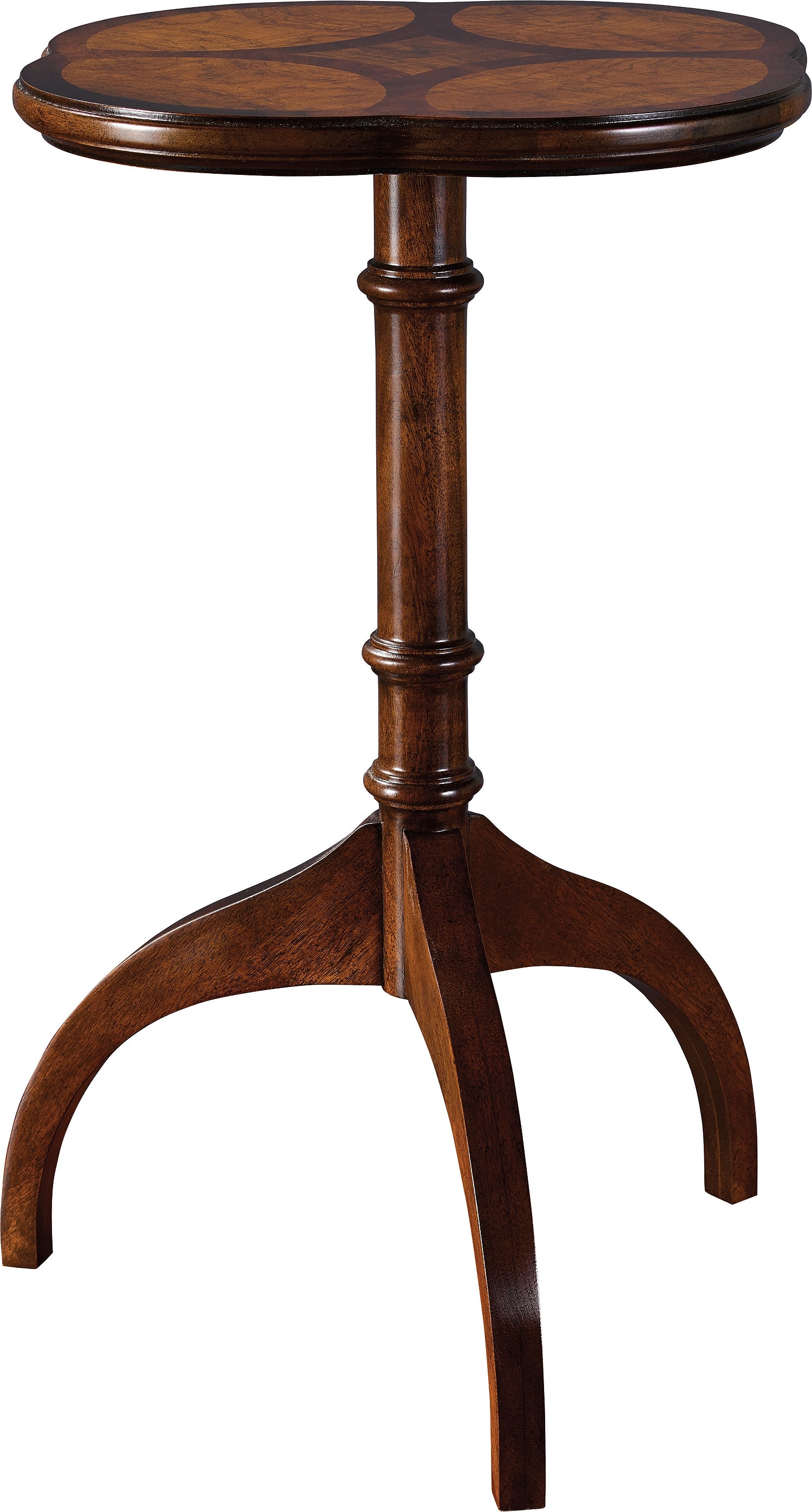 HOUCK SIDE TABLE in Olive Ash Burl Veneers, Mahogany Solids - Hickory Chair