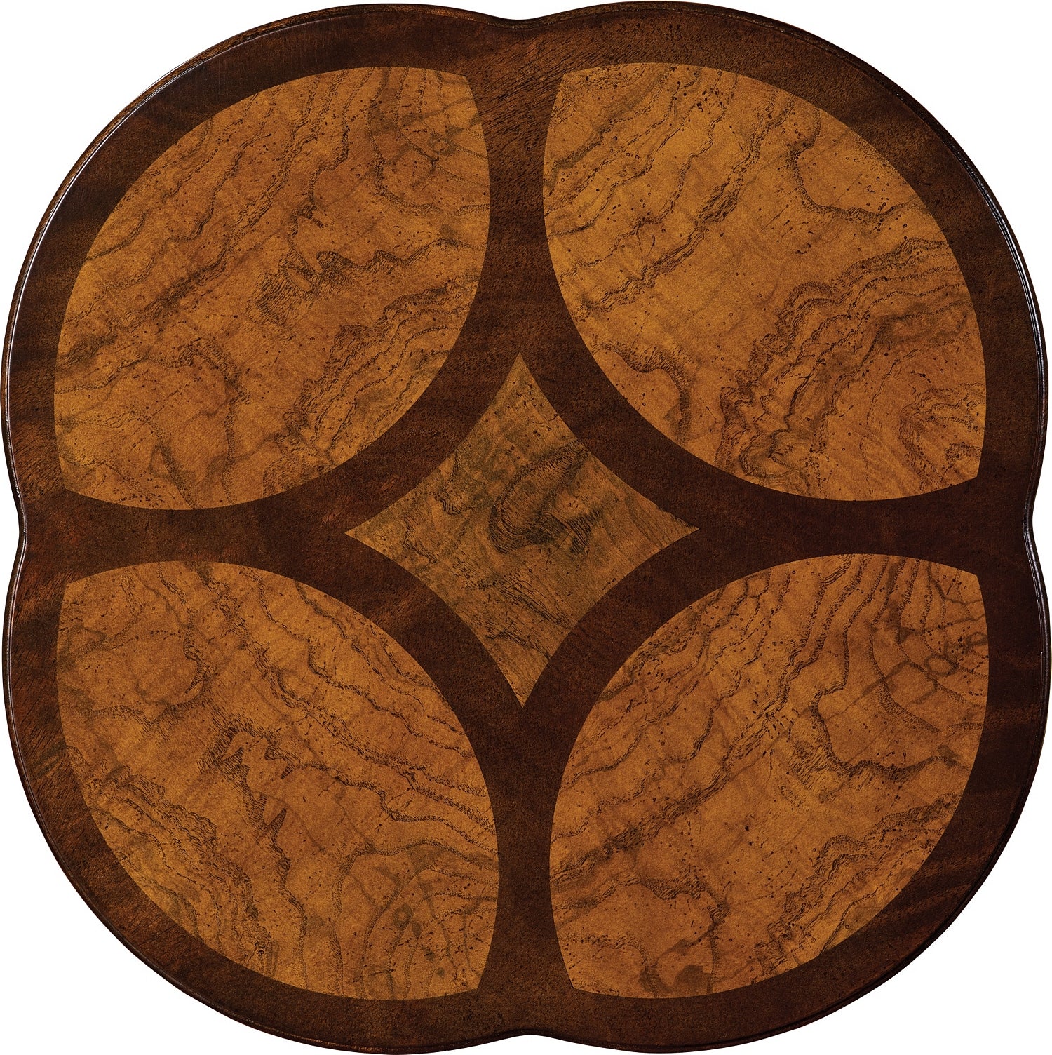 HOUCK SIDE TABLE in Olive Ash Burl Veneers, Mahogany Solids - Hickory Chair