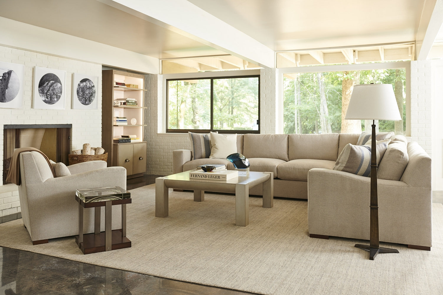KEVIN SECTIONAL RAF CORNER SOFA in Maple Solids - Hickory Chair