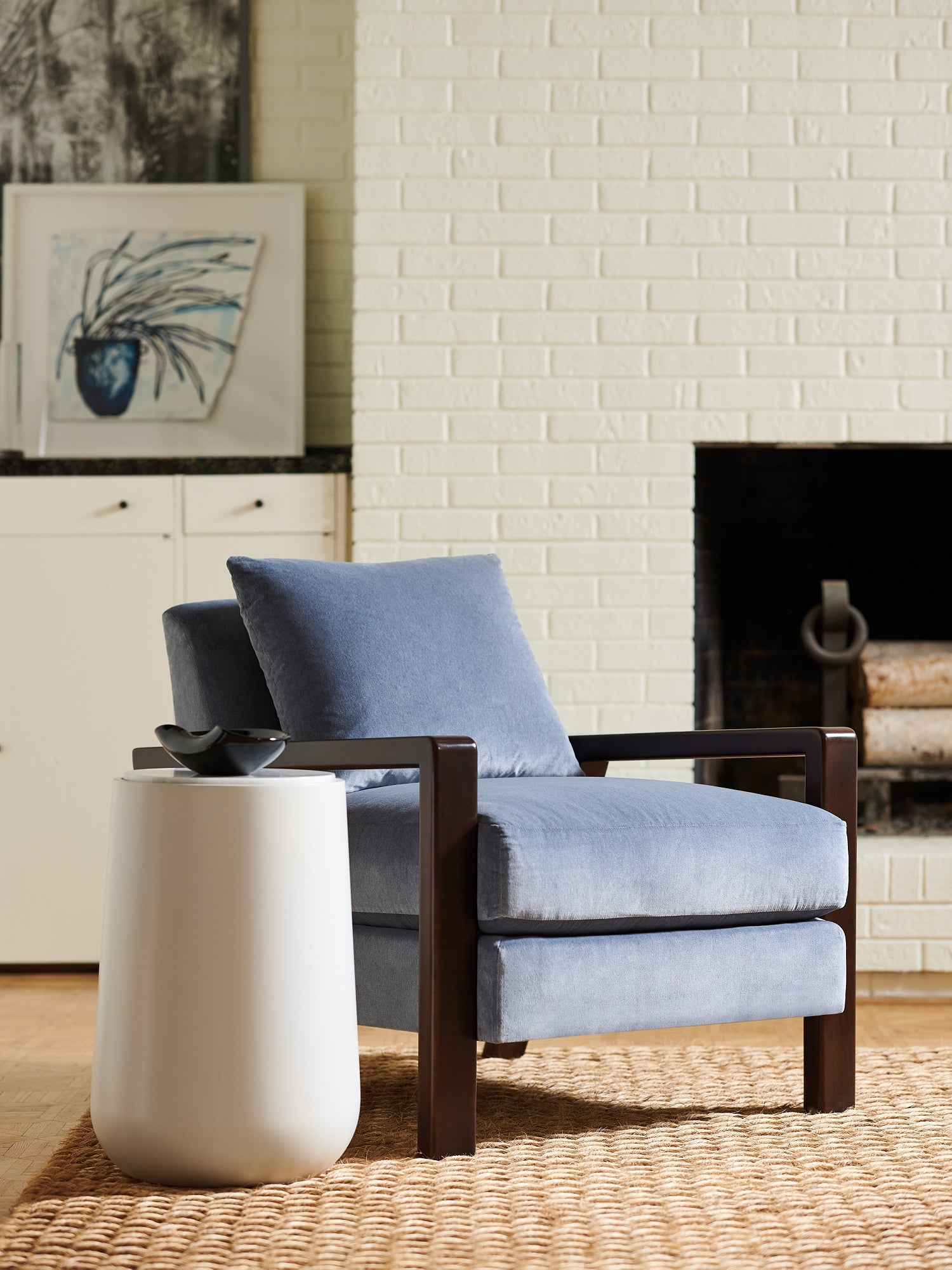 WAYNE LOUNGE CHAIR in Beech Solids - Hickory Chair